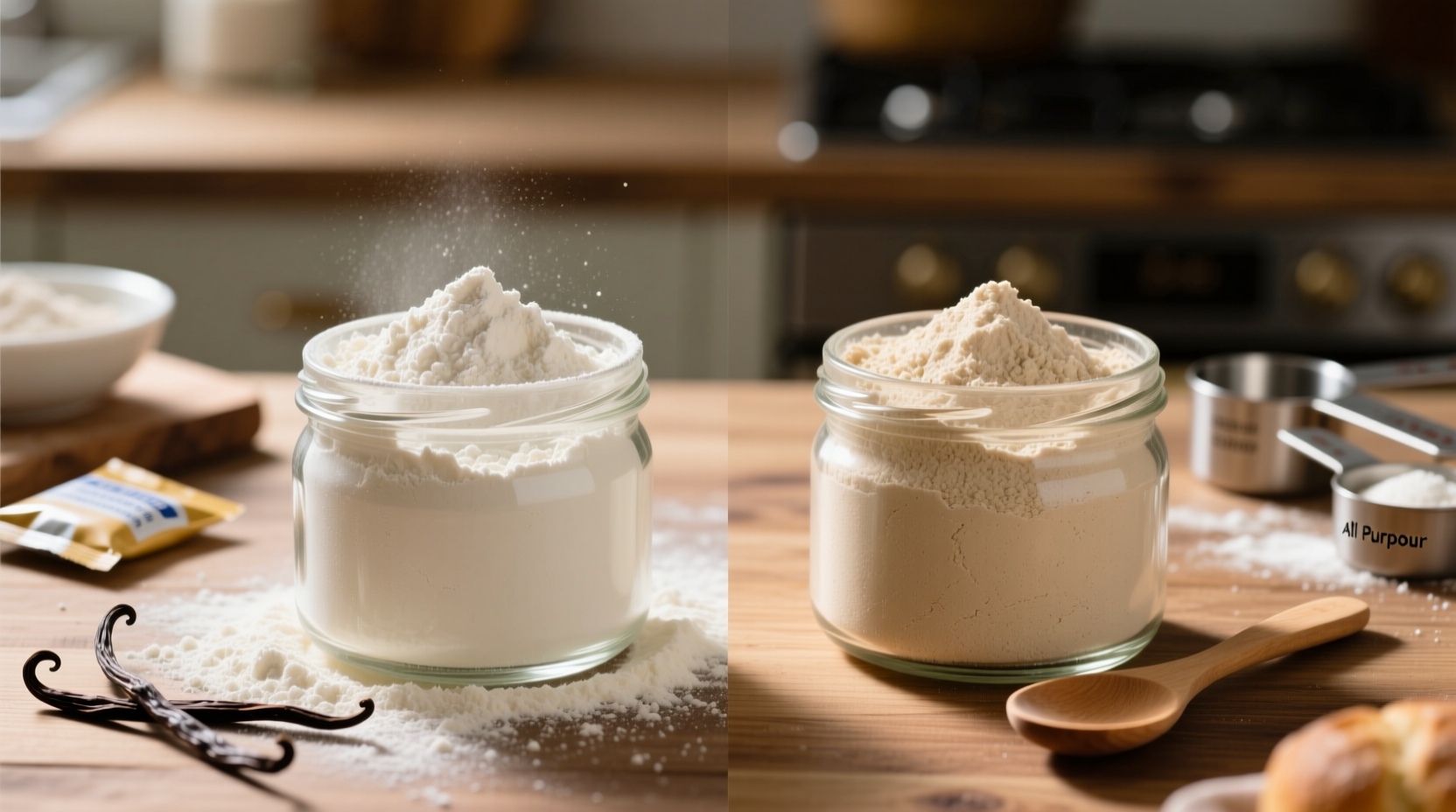 cake flour vs all purpose flour