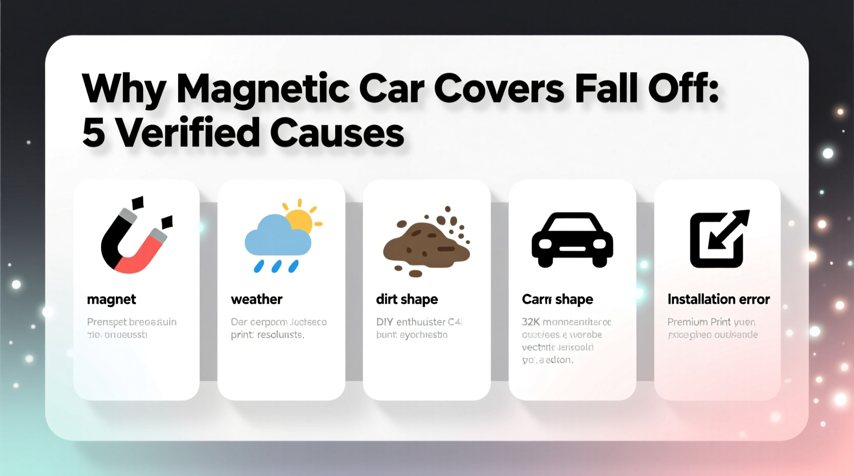 Why Magnetic Car Covers Fall Off: 5 Verified Causes