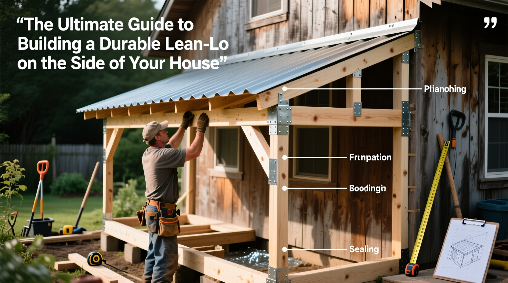 the ultimate guide to building a durable lean to on the side of your house
