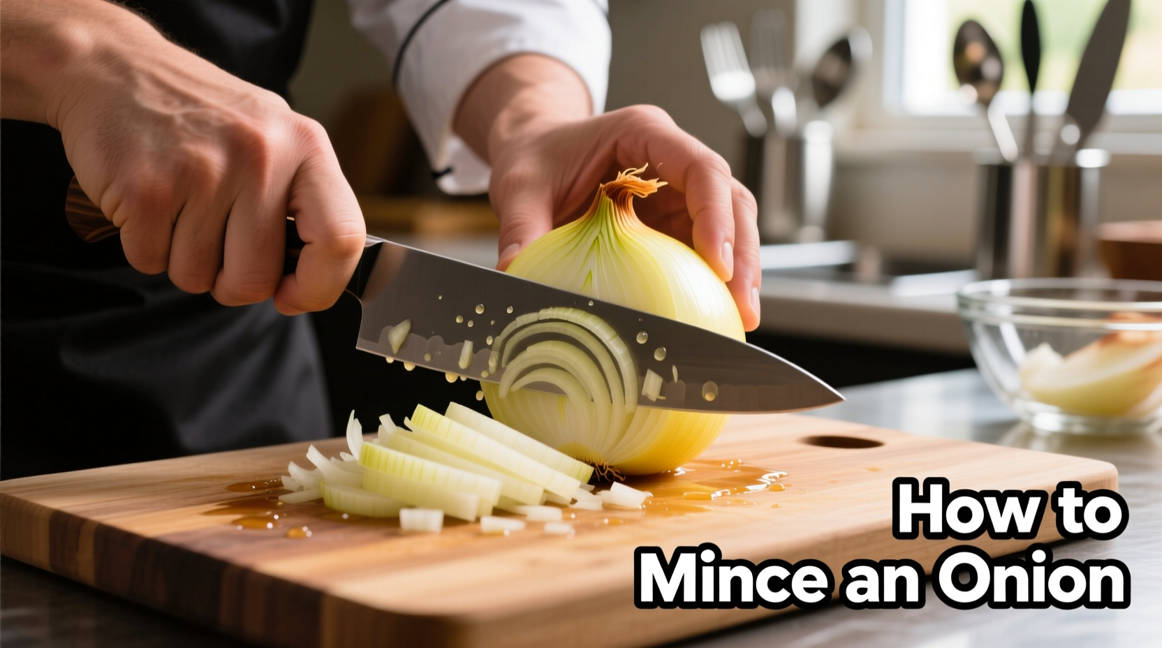 how to mince an onion