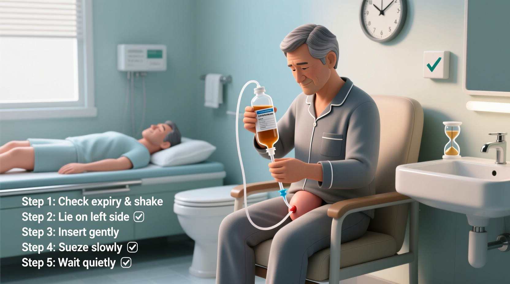 a step by step guide to safely using a fleet enema by yourself at home