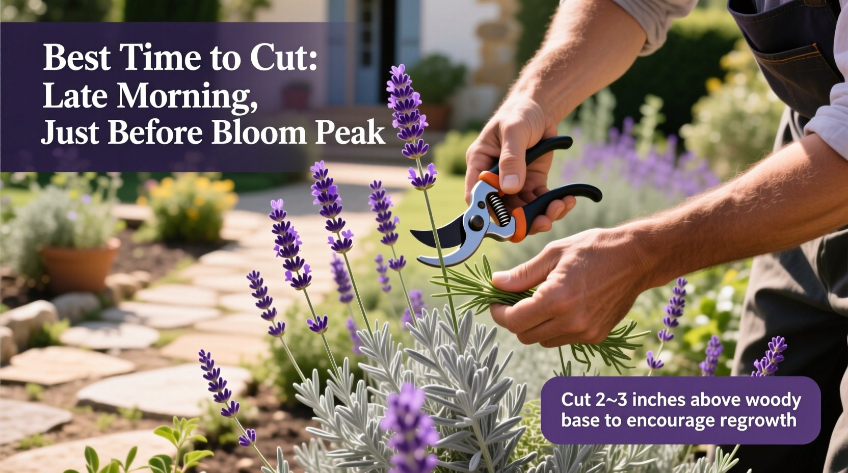 how to cut lavender plant
