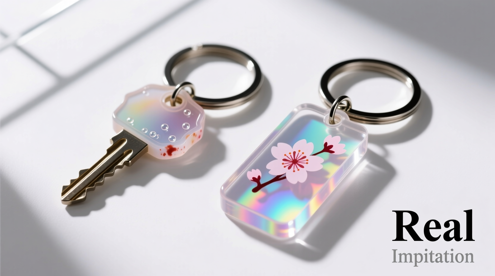 imitation vs real resin keychains is the price difference worth it