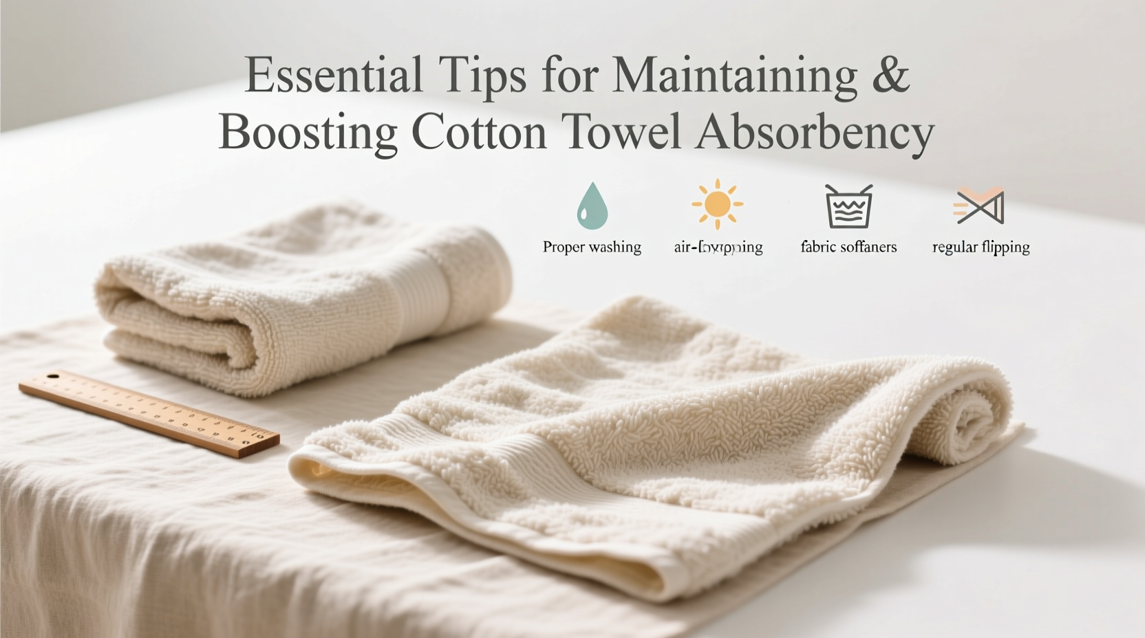 essential tips for maintaining and boosting the absorbency of cotton towels