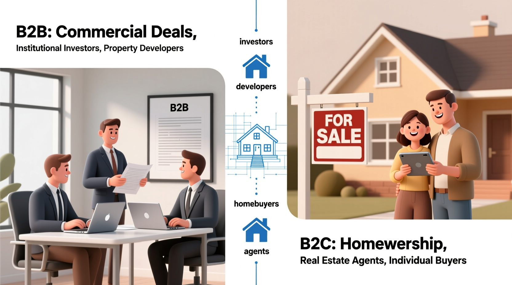 is real estate considered b2b or b2c