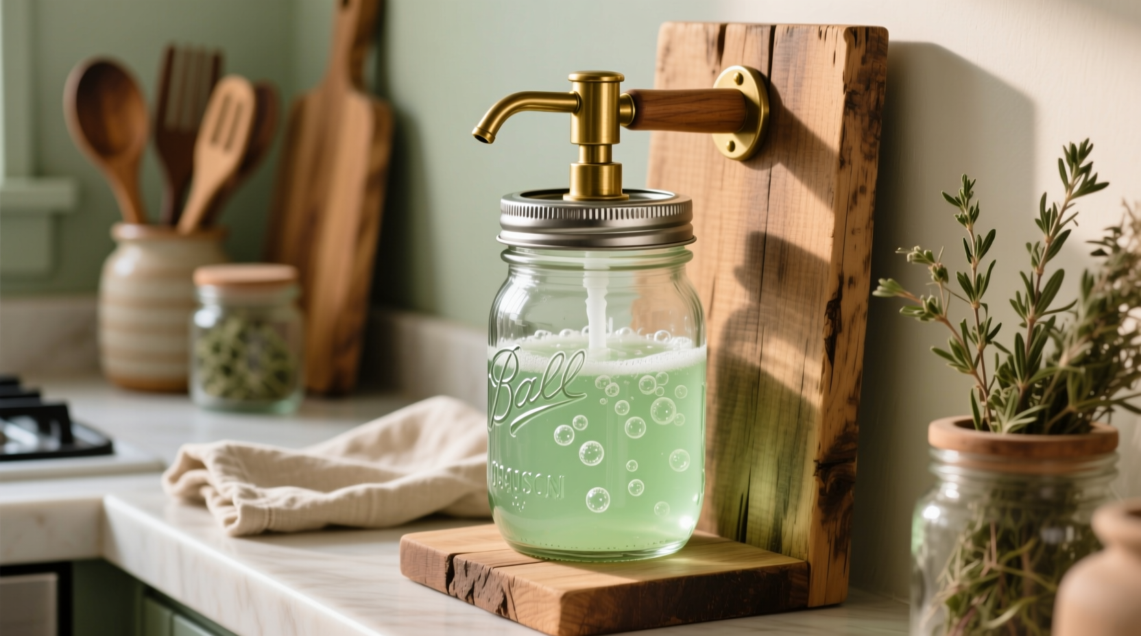 diy mason jar soap dispenser