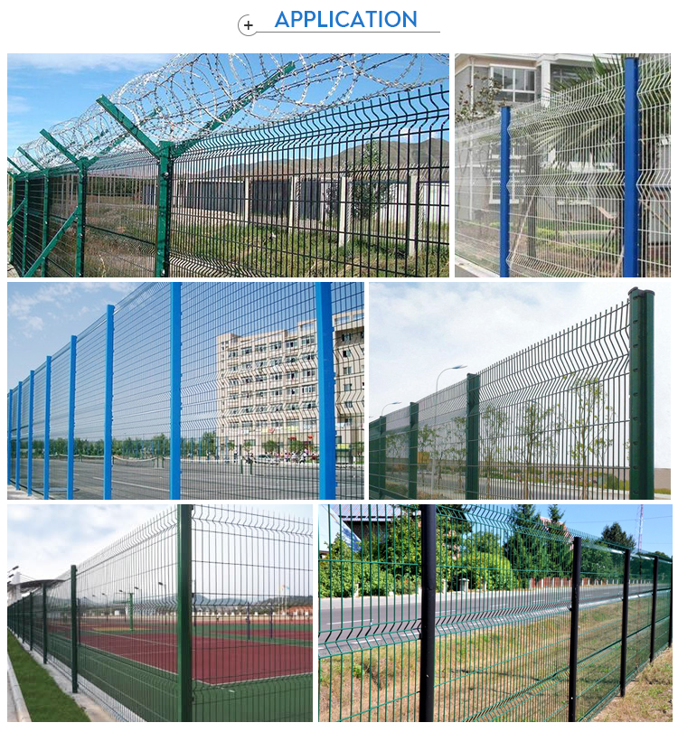 Factory price galvanized steel welded bending fence 3D curved metal welded wire mesh