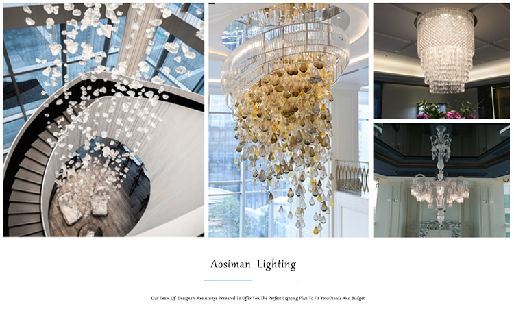 The Dazzling Crystal Transparent Light Is Suitable For The Room Decoration