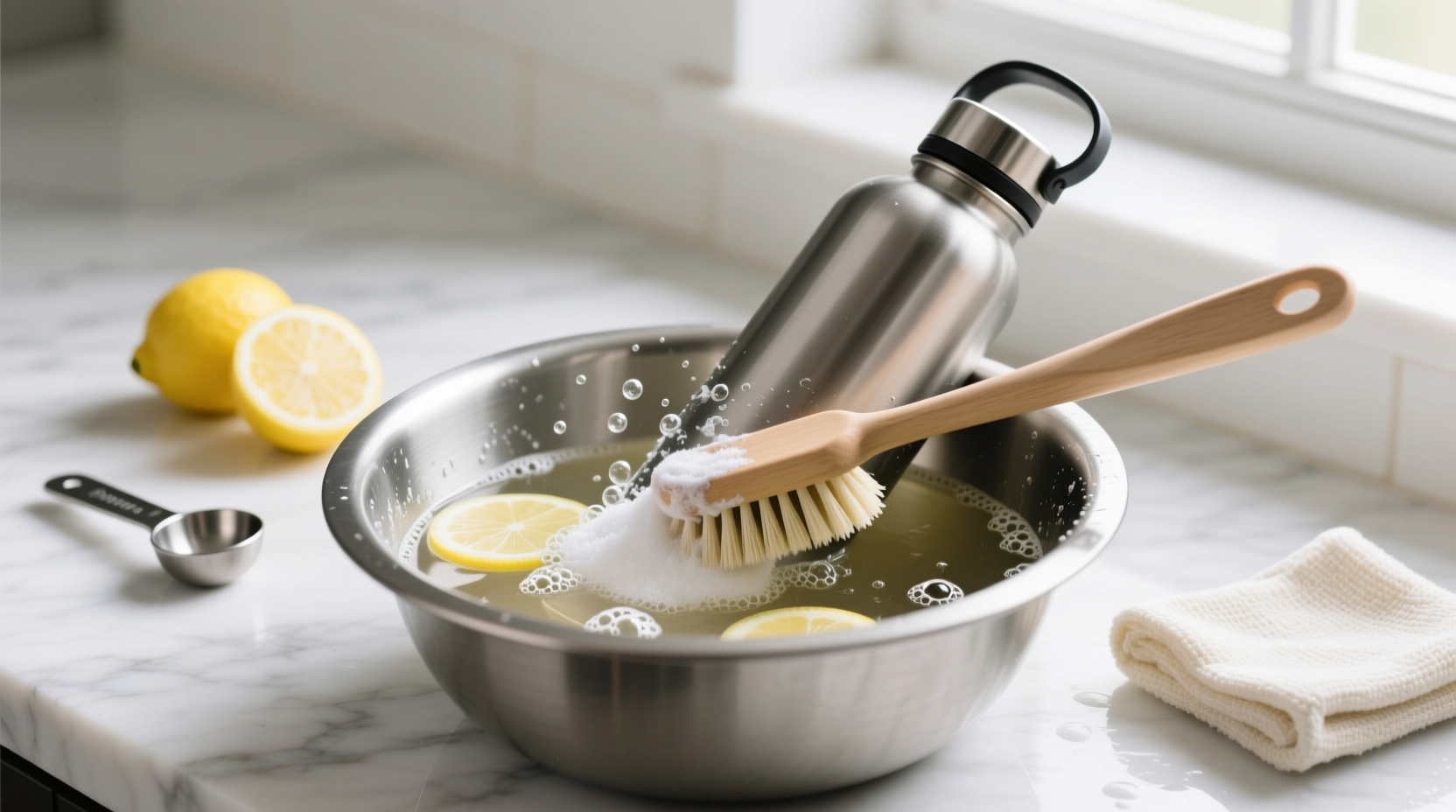 how to clean water bottle