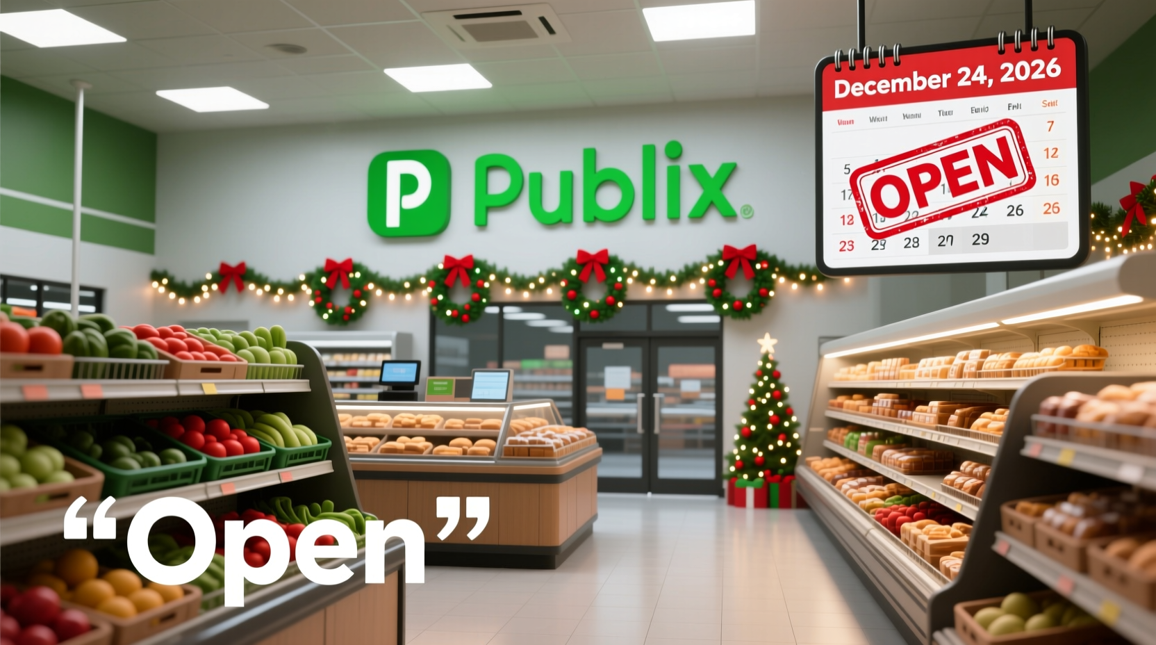 is publix open on christmas eve 2026