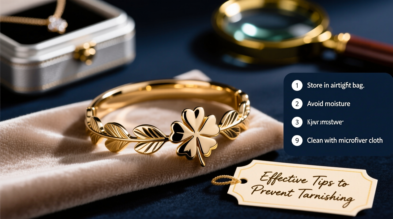 effective tips to prevent tarnishing and keep your clover bracelet shining