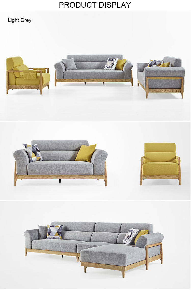 Modern Style Sofa Set Wooden Designs Classic Seating Living Room Sofa Sectional European Style Fabric