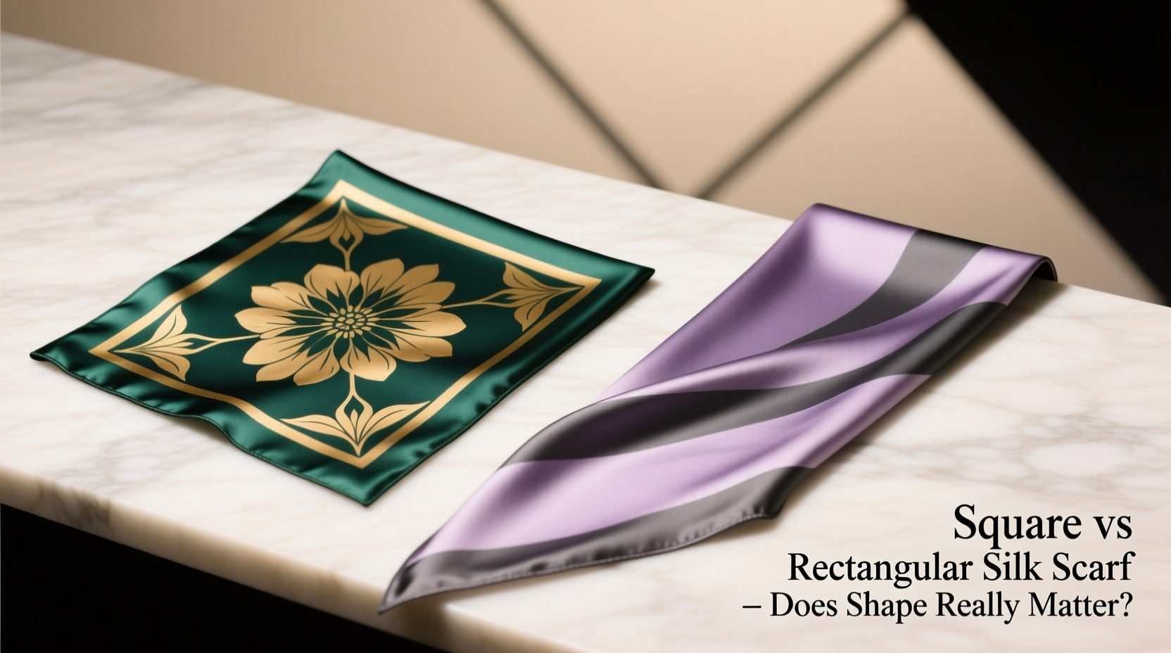square vs rectangular silk scarf does the shape really matter
