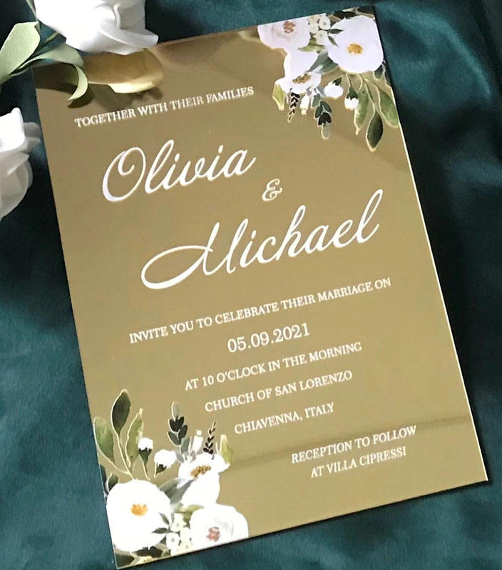 minimalist wedding invitation