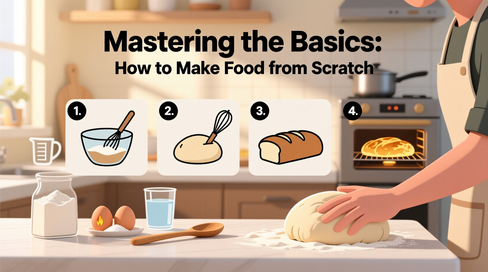 mastering the basics how to make food from scratch with simple steps
