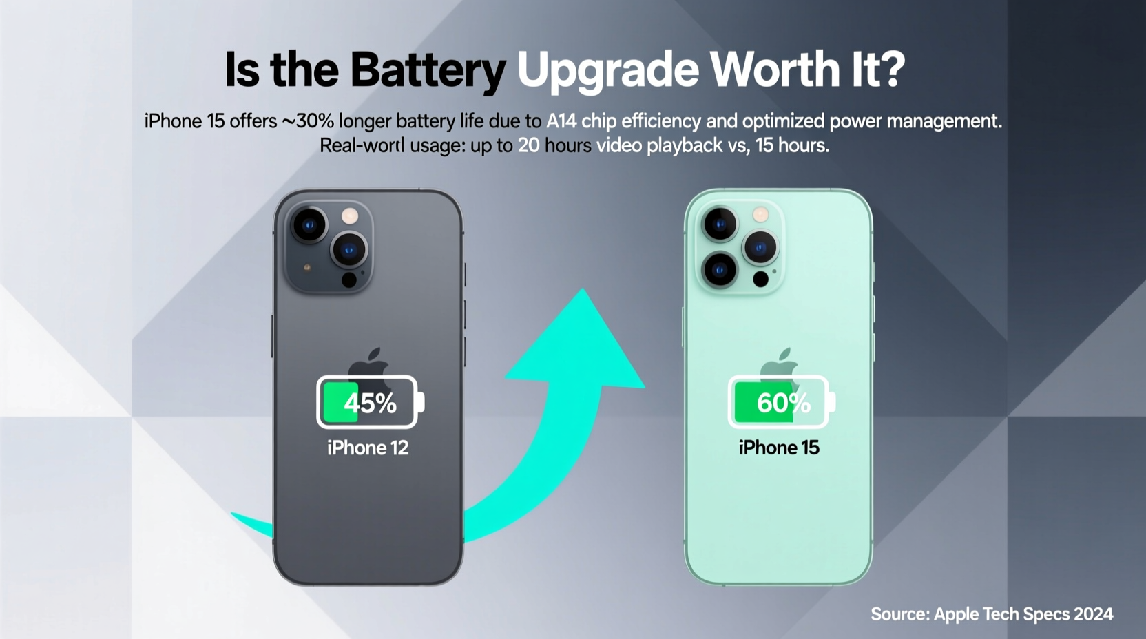 iphone 12 vs iphone 15 is the battery life upgrade worth it