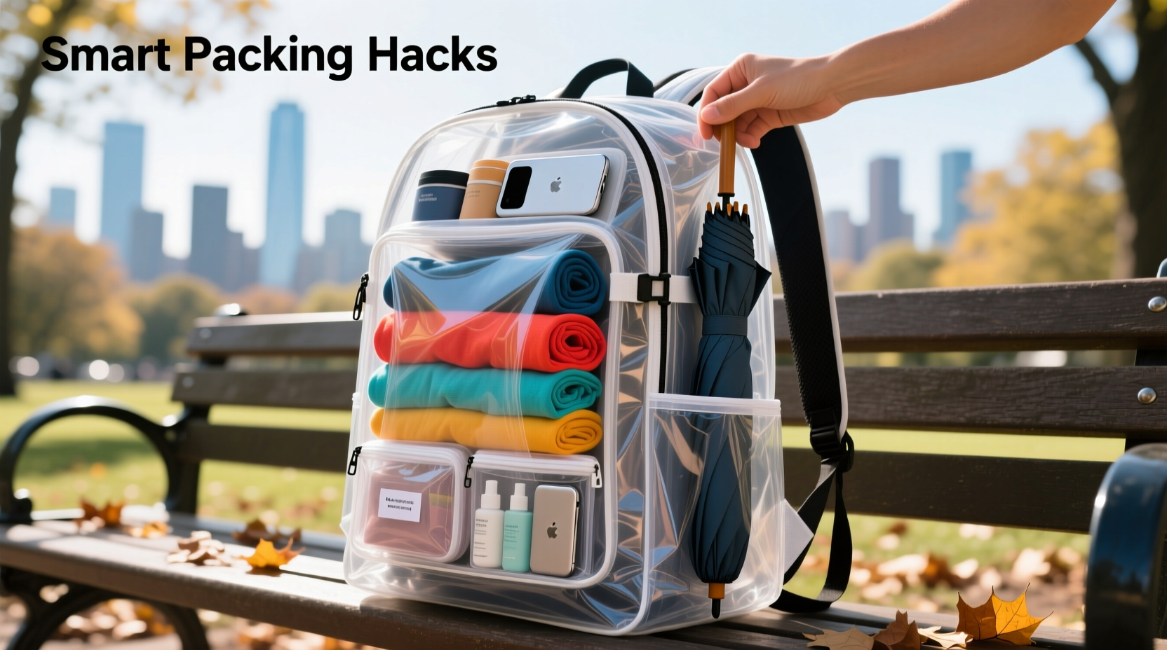smart strategies for efficiently packing a large capacity transparent backpack
