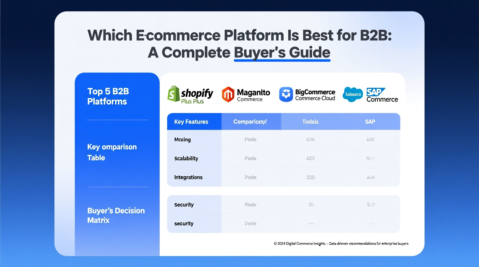 Which Ecommerce Platform Is Best for B2B: A Complete Buyer's Guide