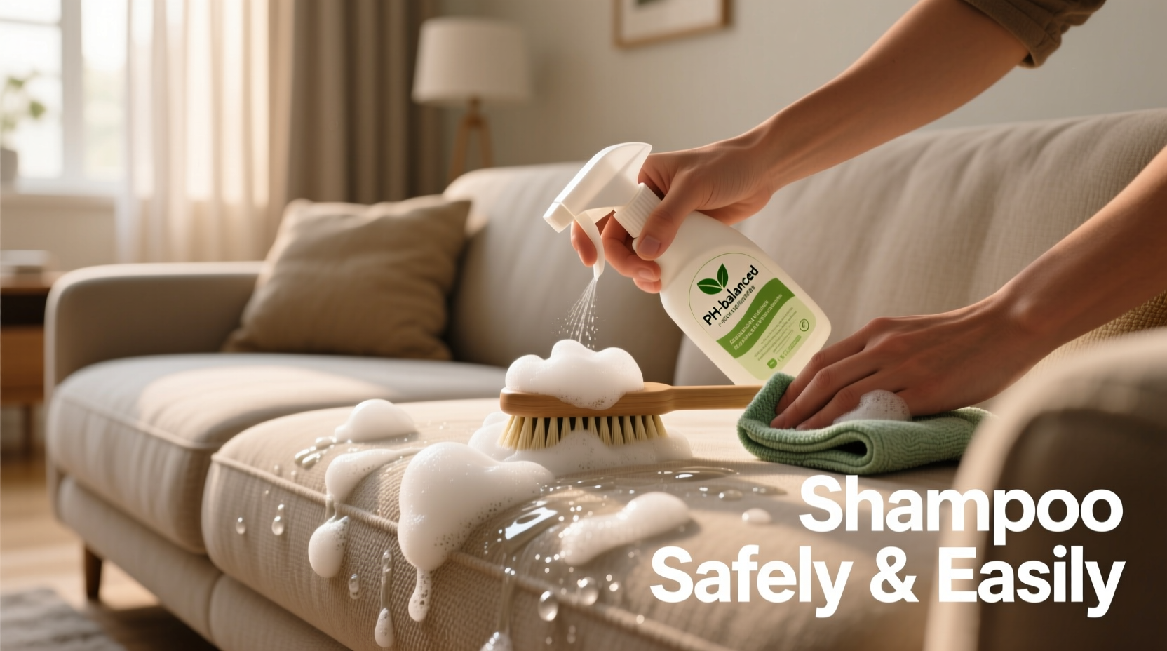 effective methods for the best way to shampoo couch safely and easily