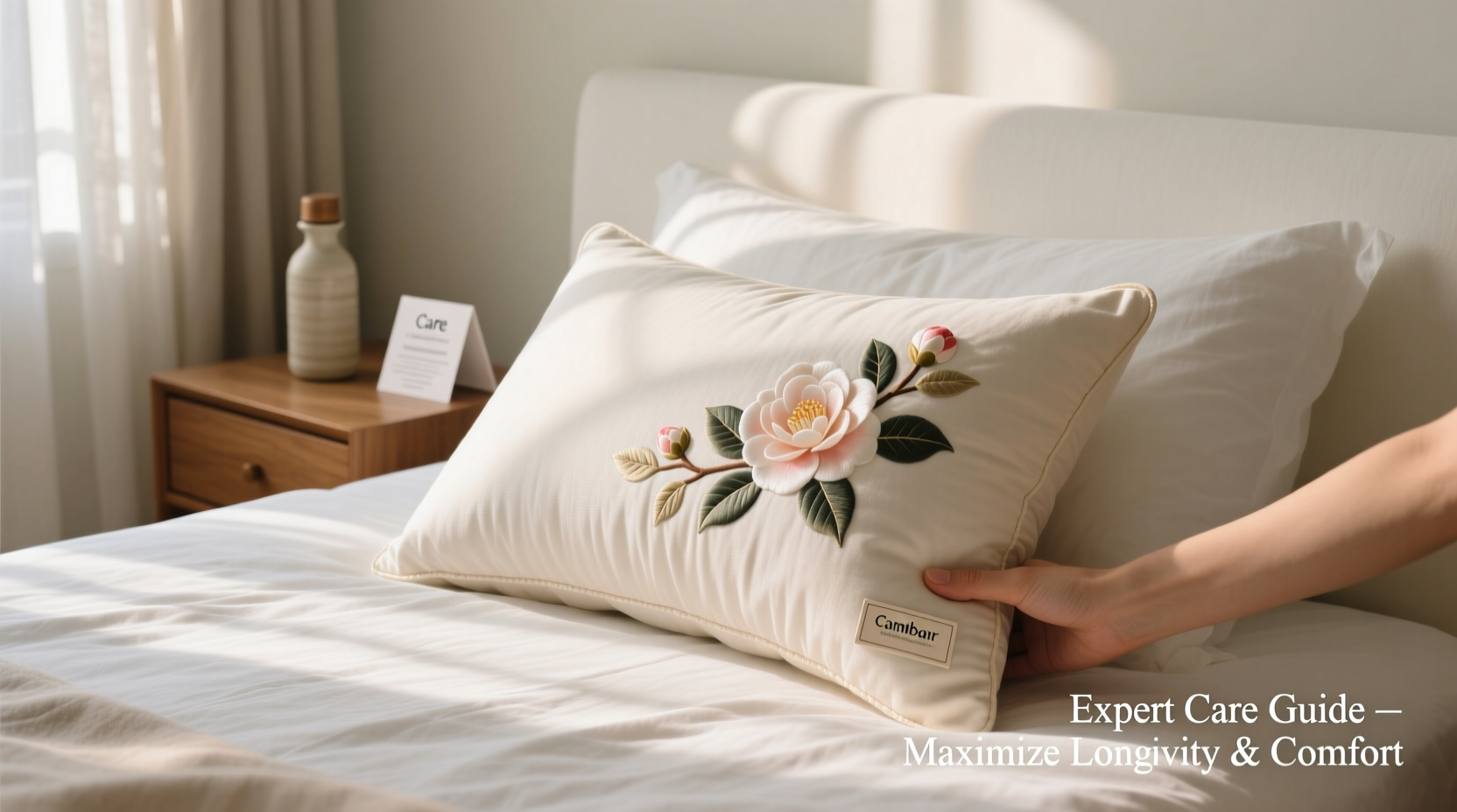 expert guide to caring for your camellia lumbar pillow to maximize longevity and comfort