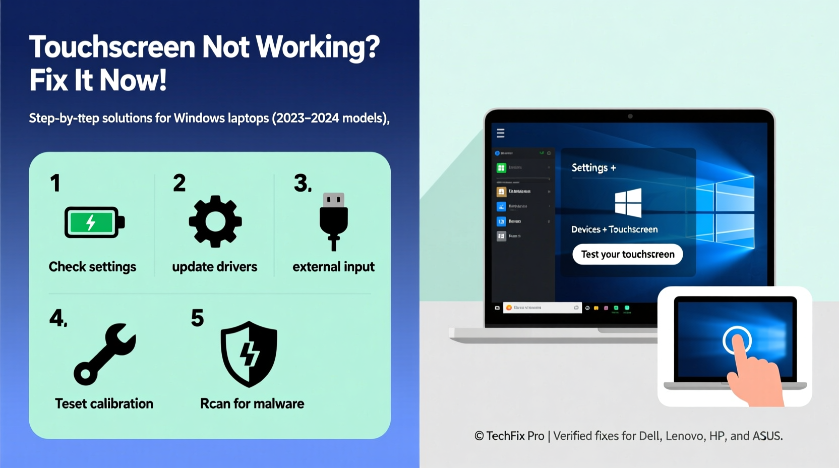 laptop touch screen not working troubleshooting tips fixes