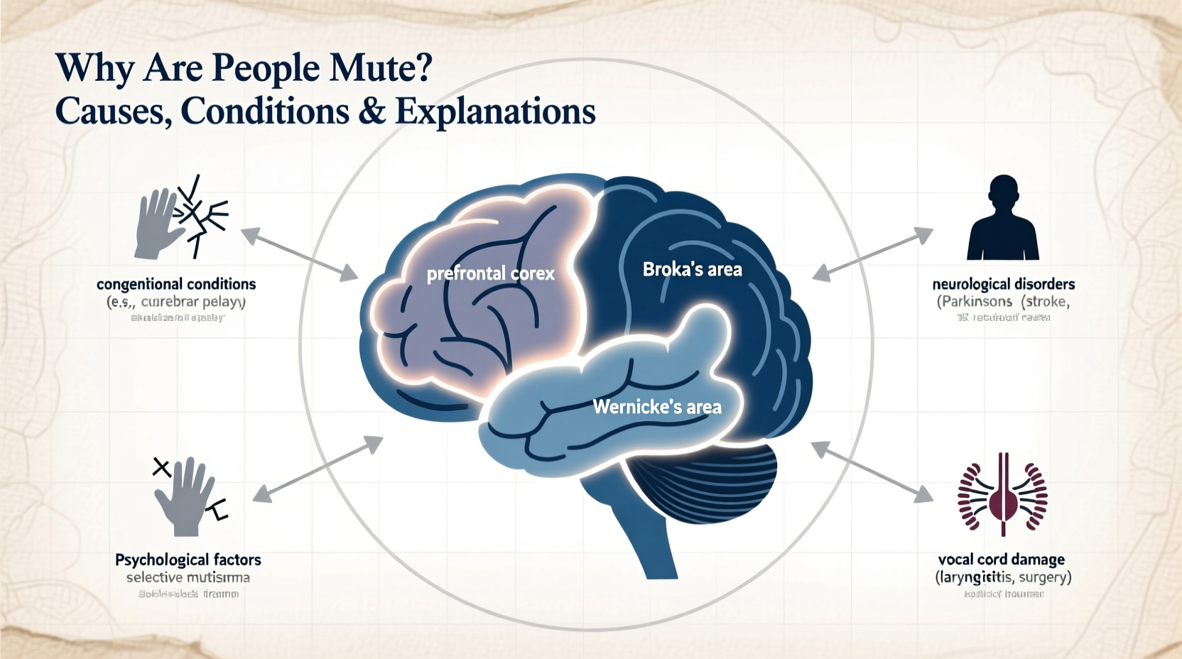 why are people mute causes conditions and explanations