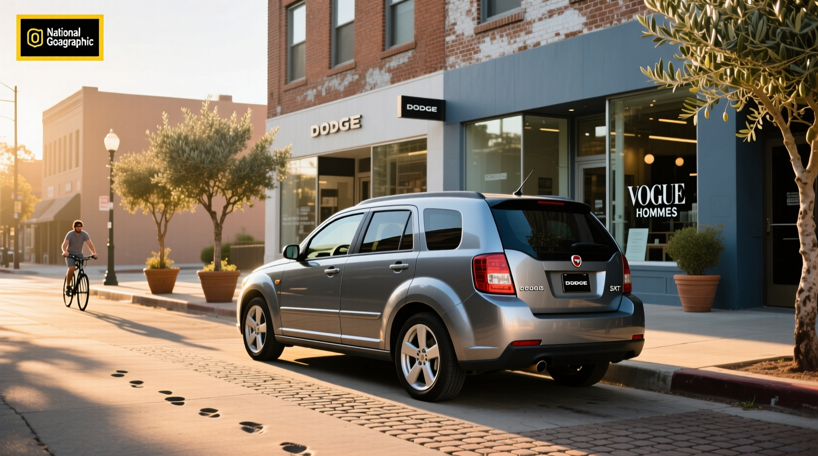 2010 Dodge Caliber SXT hatchback in silver exterior