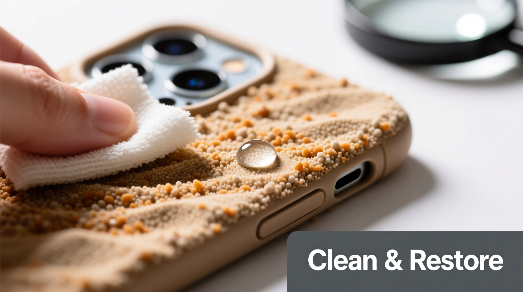 effective methods to clean and restore a quicksand phone case without damage