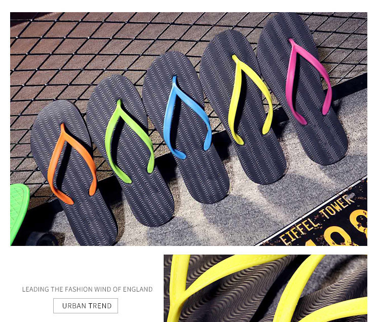 Ladies Non-slip Flip Flops Summer 2020 PE Beach Sandals Platform Thongs Flip Flops