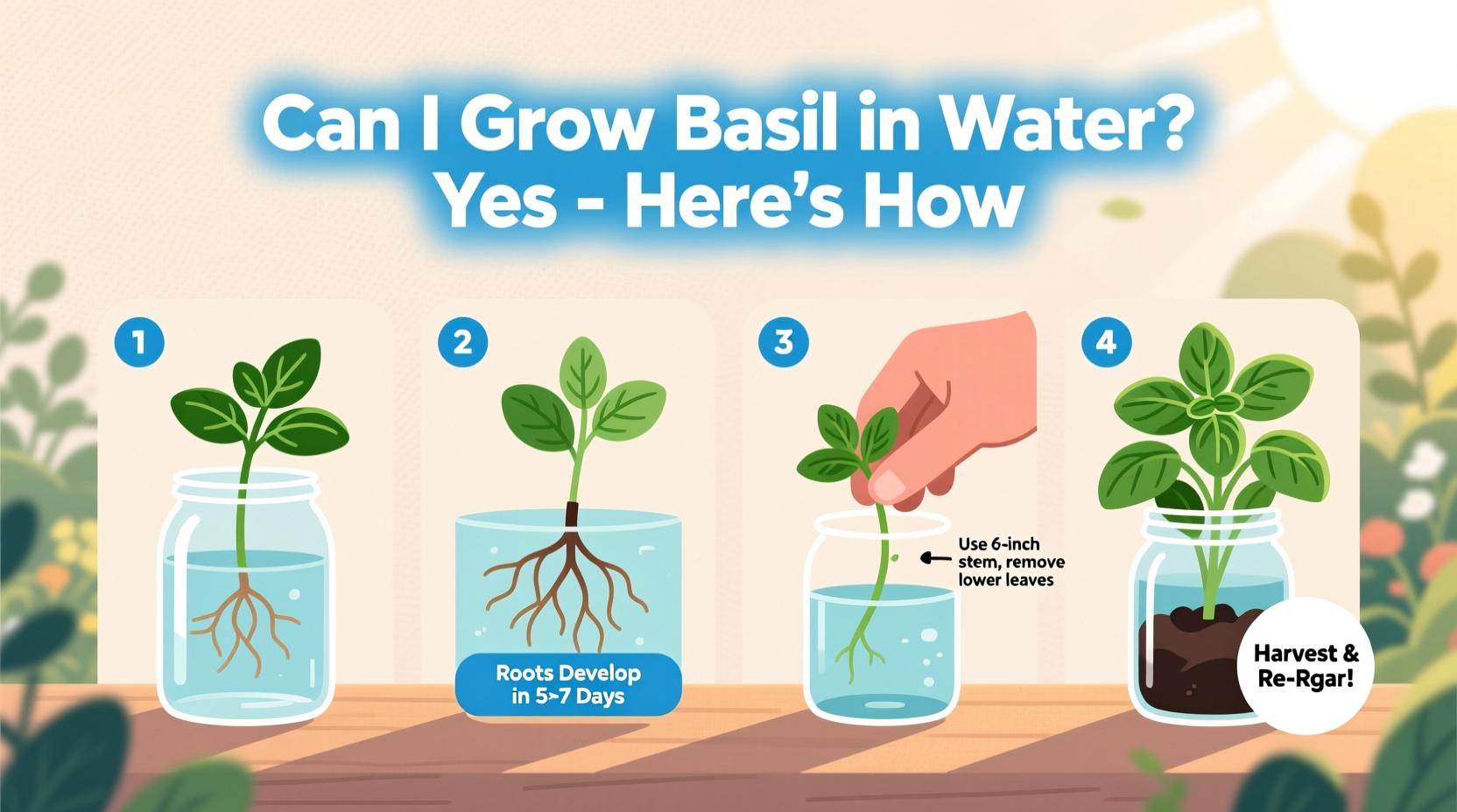 can i grow basil in water