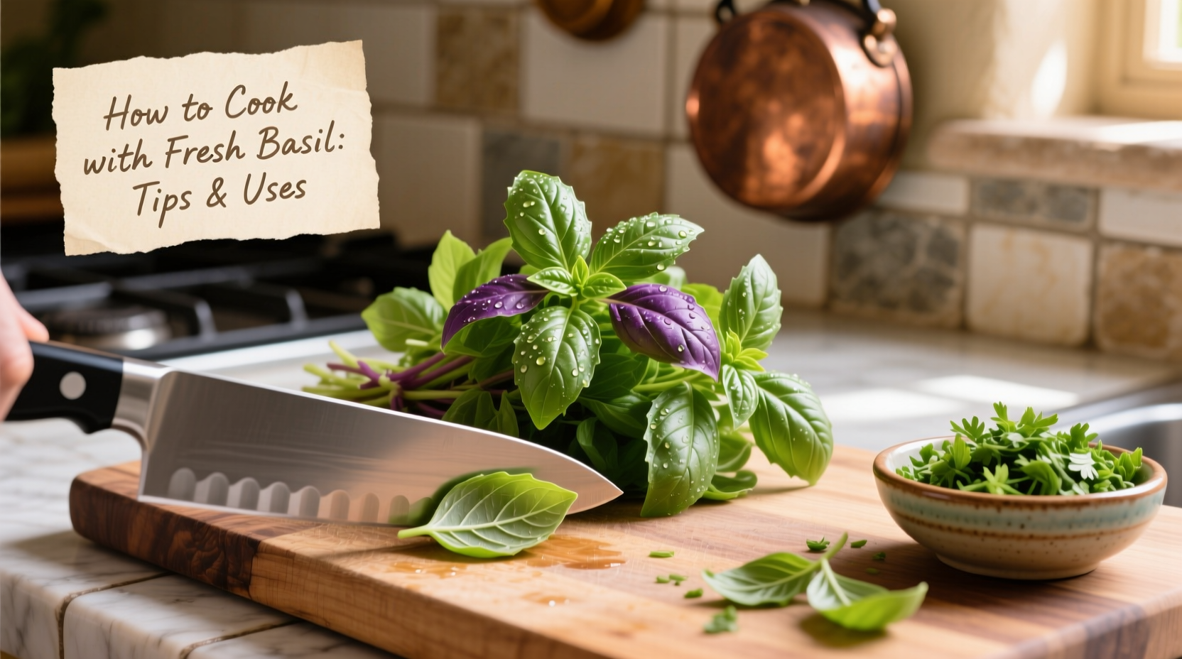how do you cook with fresh basil