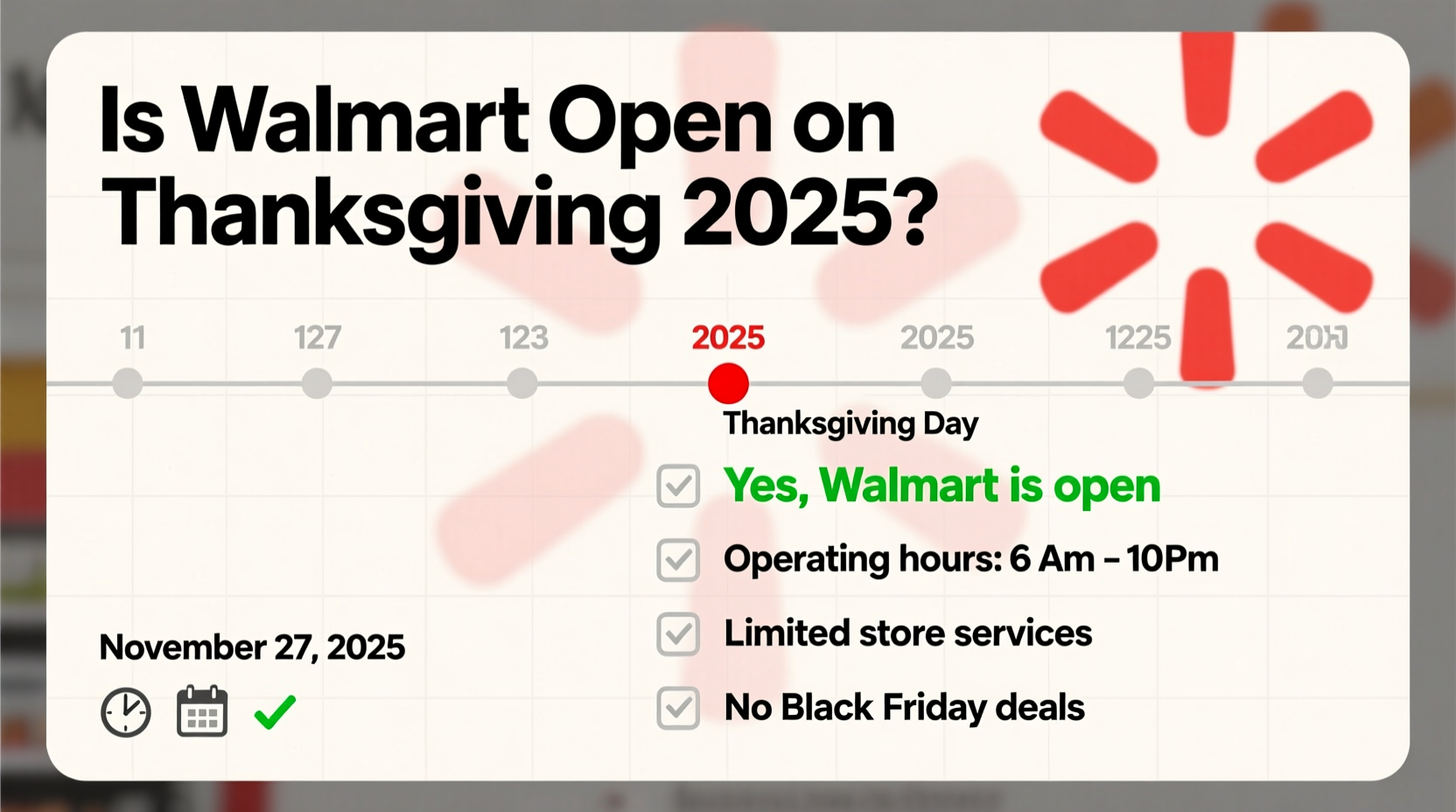 is walmart open on thanks giving