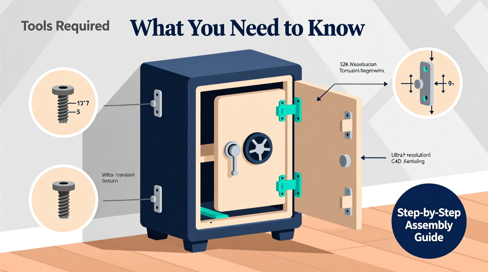 floor safe furniture assembly