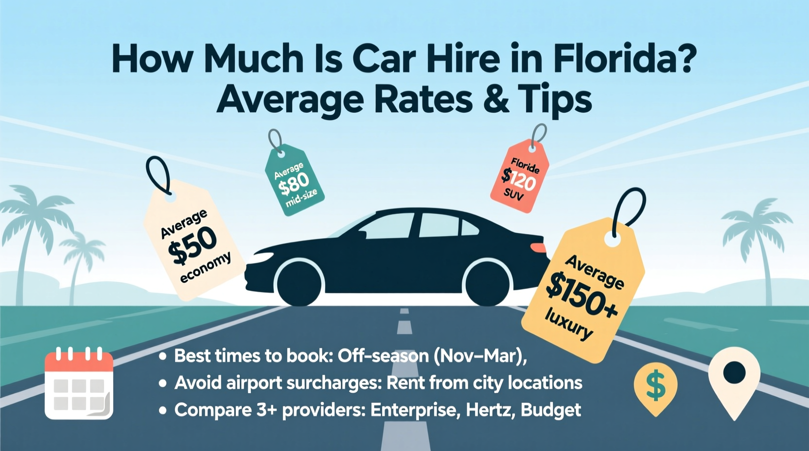 how much is car hire in florida