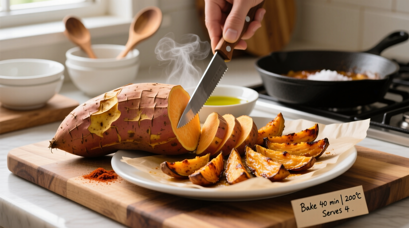 Perfect Method for Cooking Large Sweet Potatoes: 60-75 Minutes