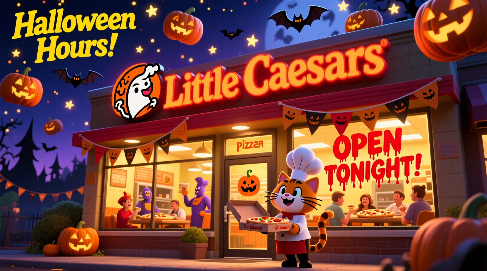 is little caesars open on halloween