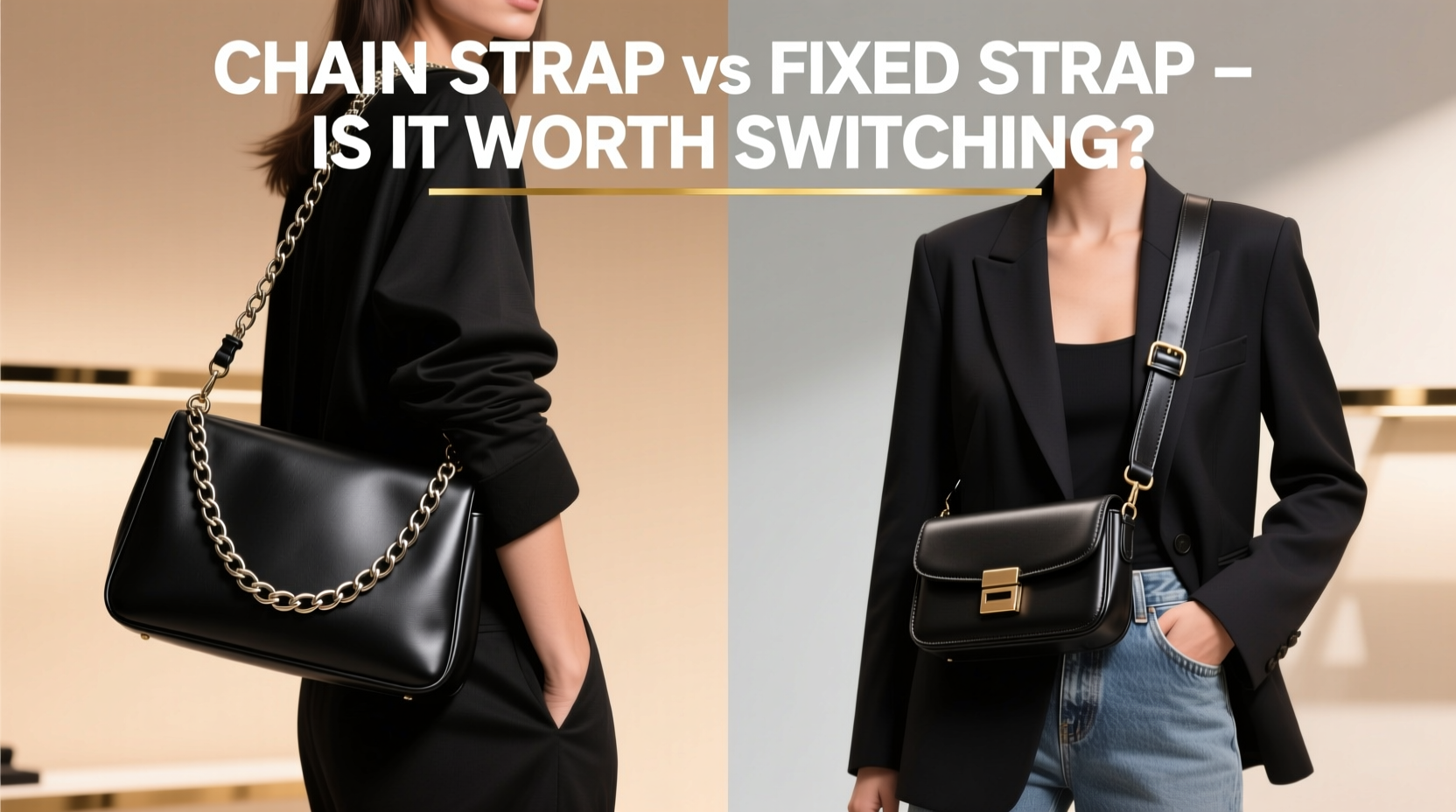 handbag chain strap vs fixed strap is it worth switching