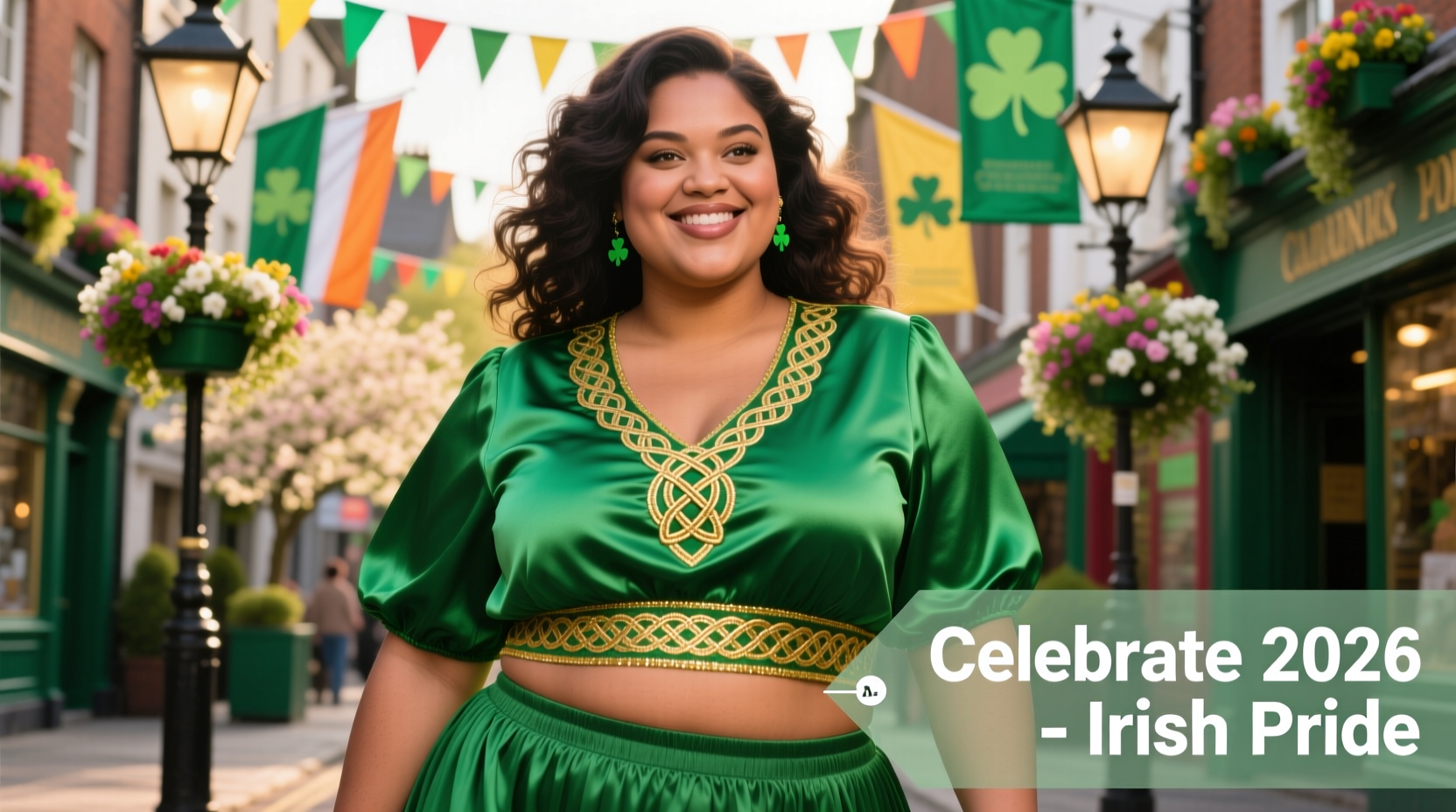 plus size womens st patricks day tops