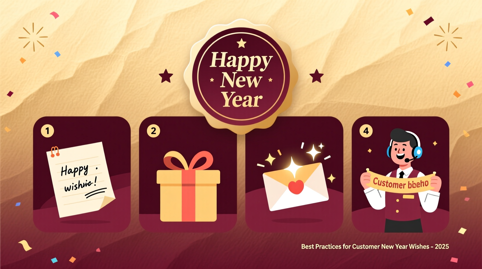 how to wish your customer happy new year