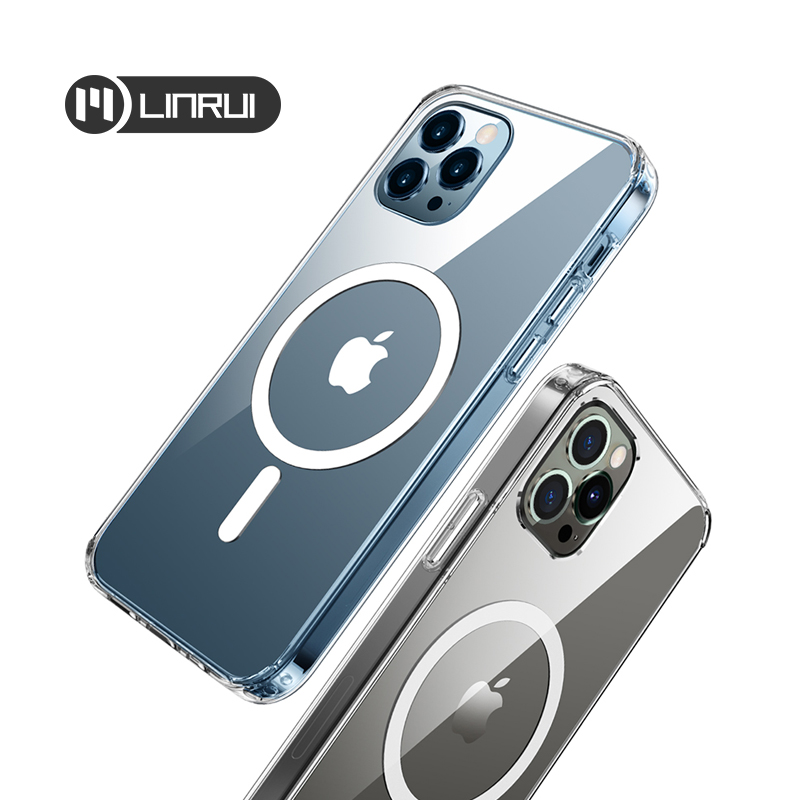 New arrive for iPhone 12 Pro Max case cover cell mobile Clear for MagSafe Charger Magnetic Transparent Phone Case