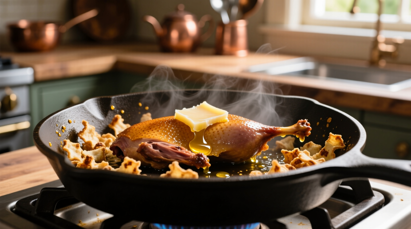 how to render duck fat and make cracklings
