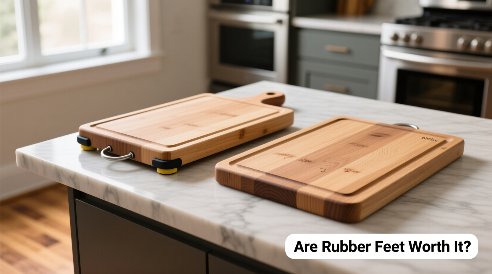 cutting board with feet vs without are those little rubber things really worth it