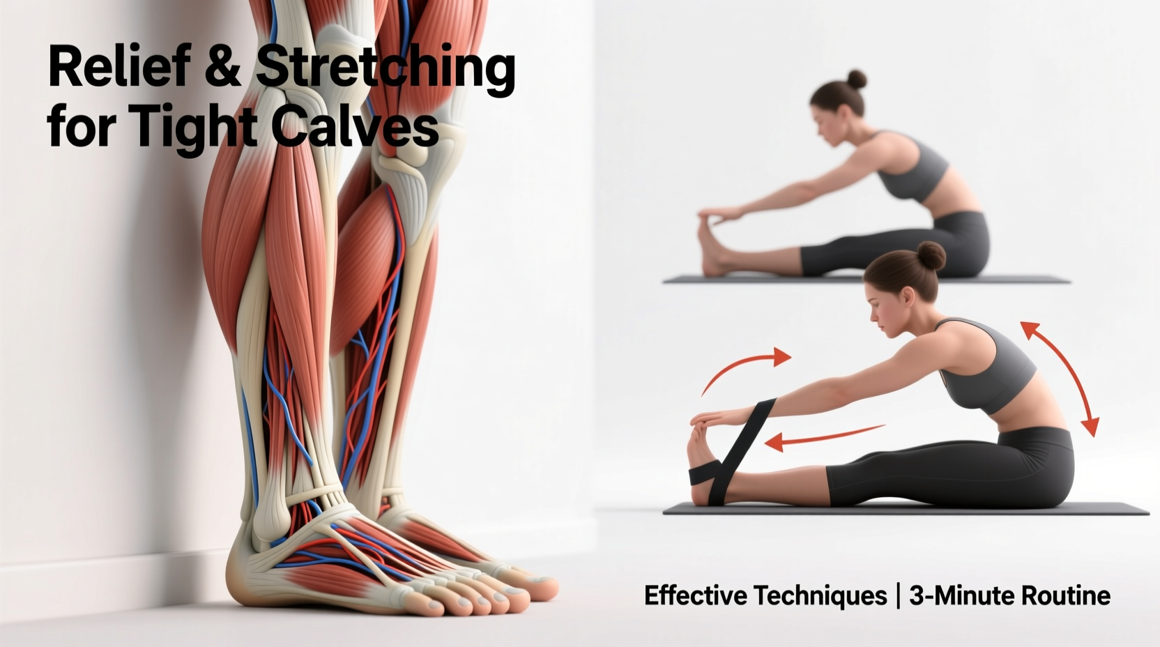 tight calves causes relief and stretches that work