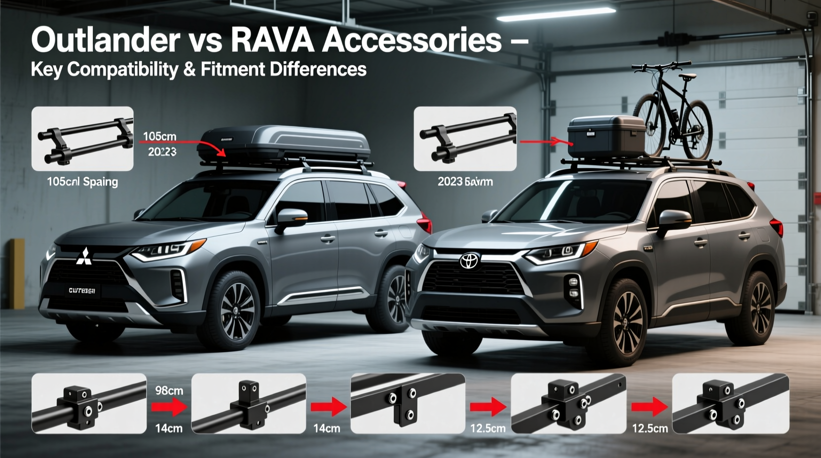 outlander vs rav4 accessories