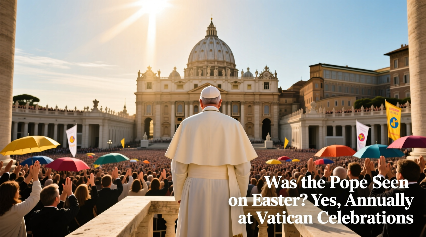 was the pope seen on easter