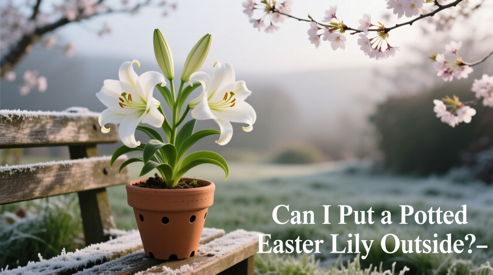 can i put a potted easter lily outside