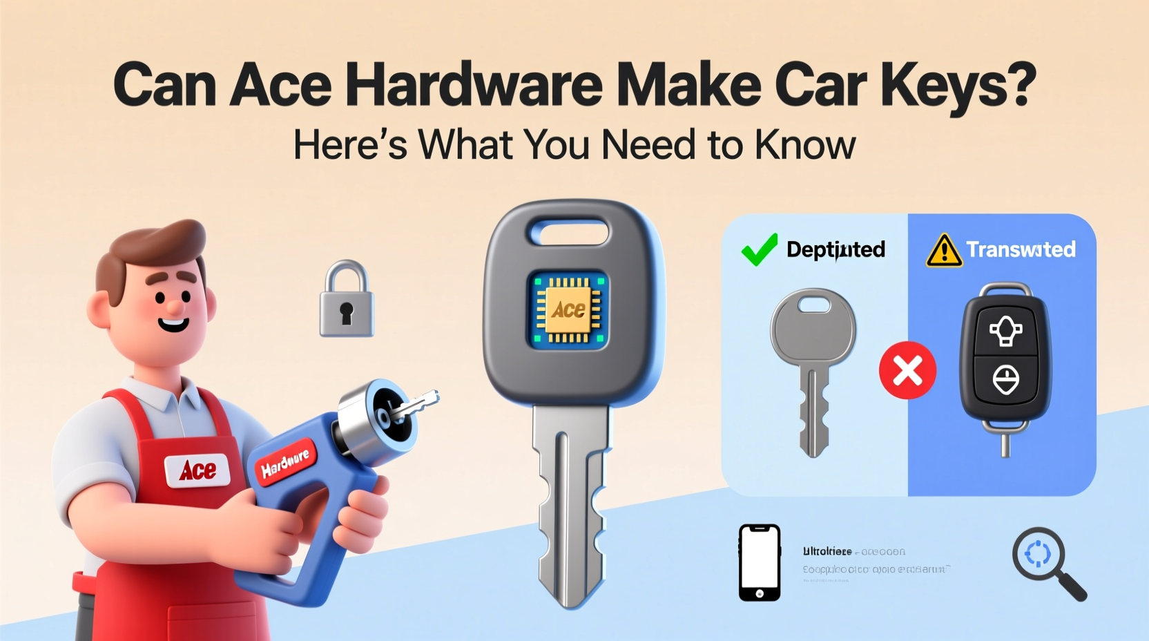 can ace hardware make car keys