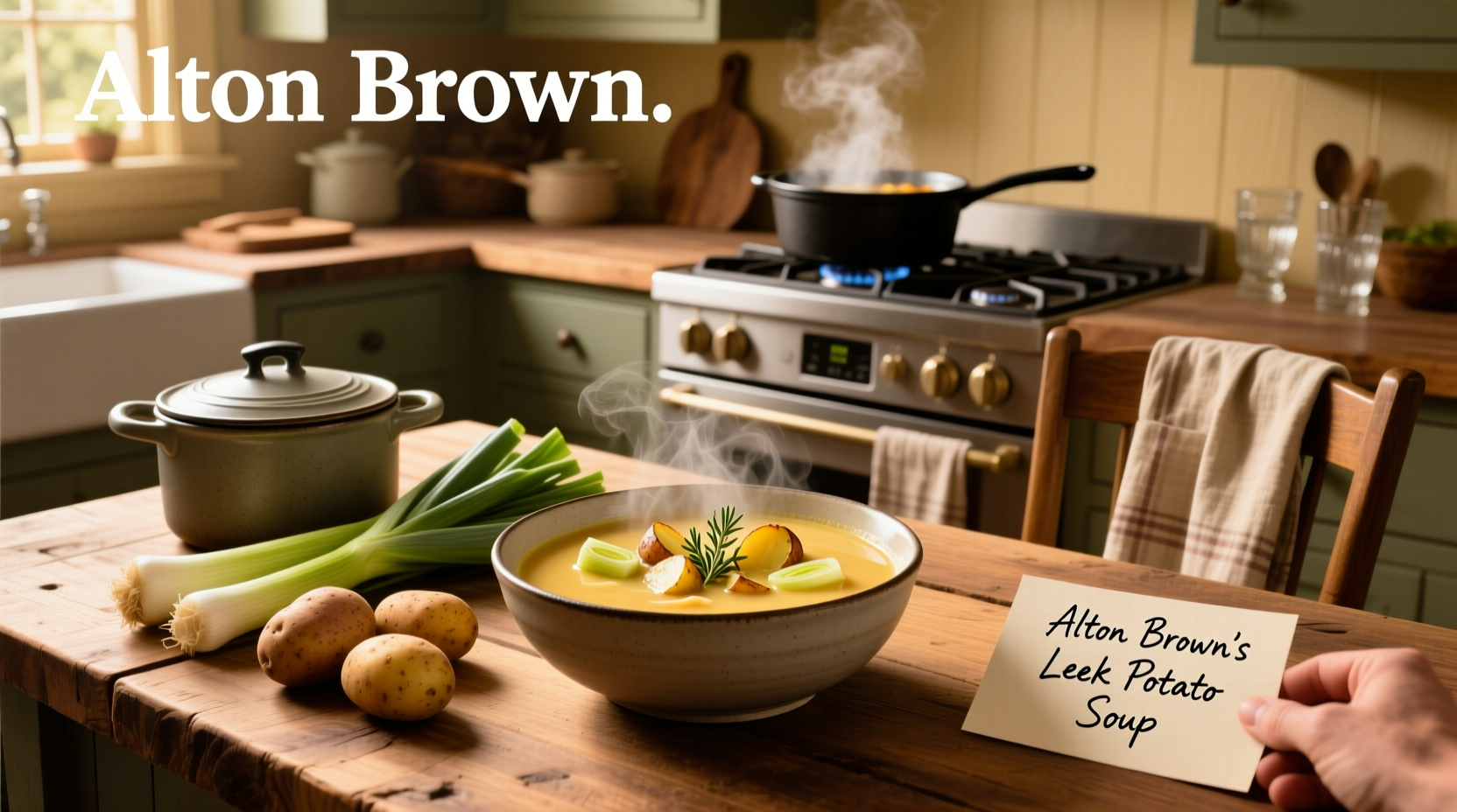 alton brown leek potato soup guide