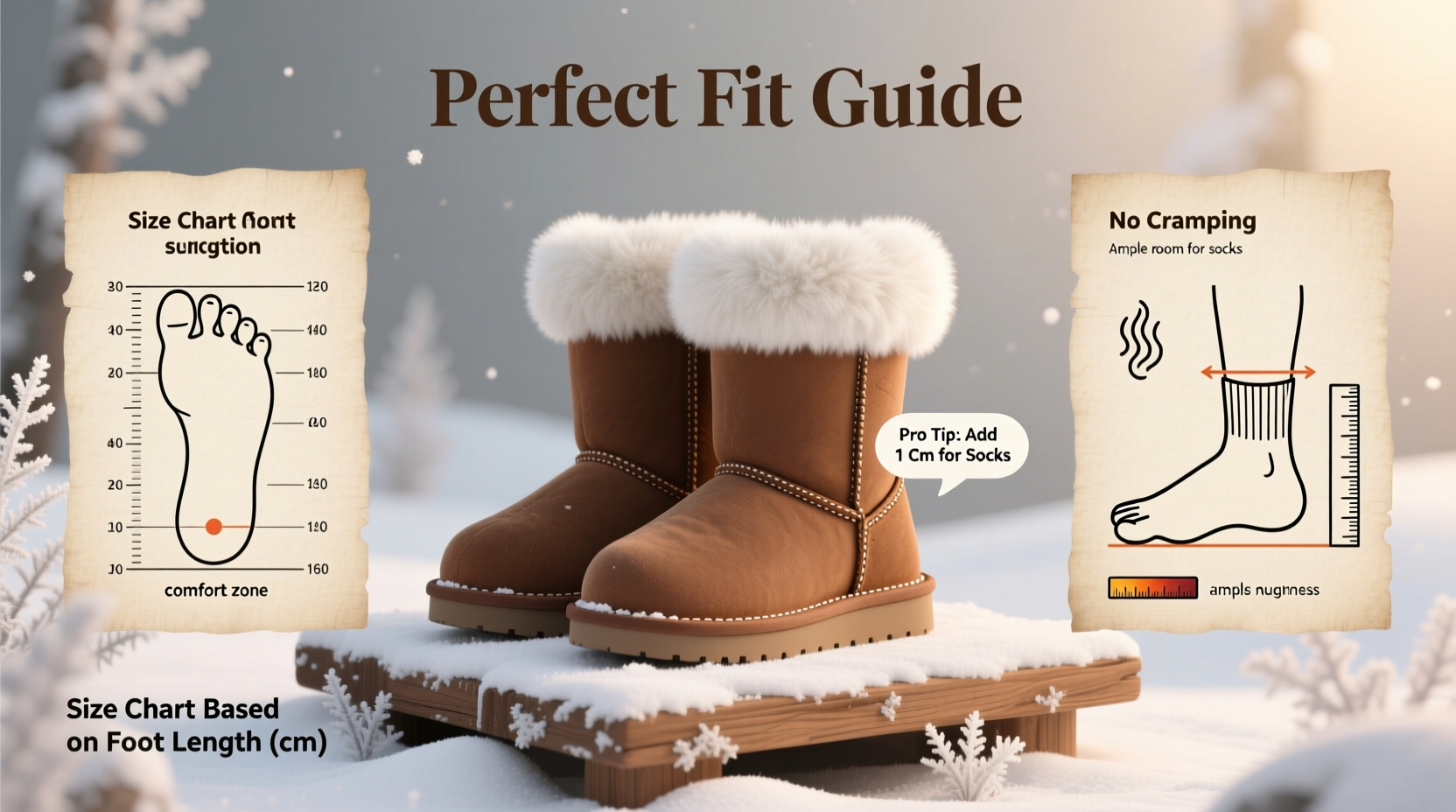 the ultimate guide to choosing the perfect size mongolian fur winter boots for warmth and comfort