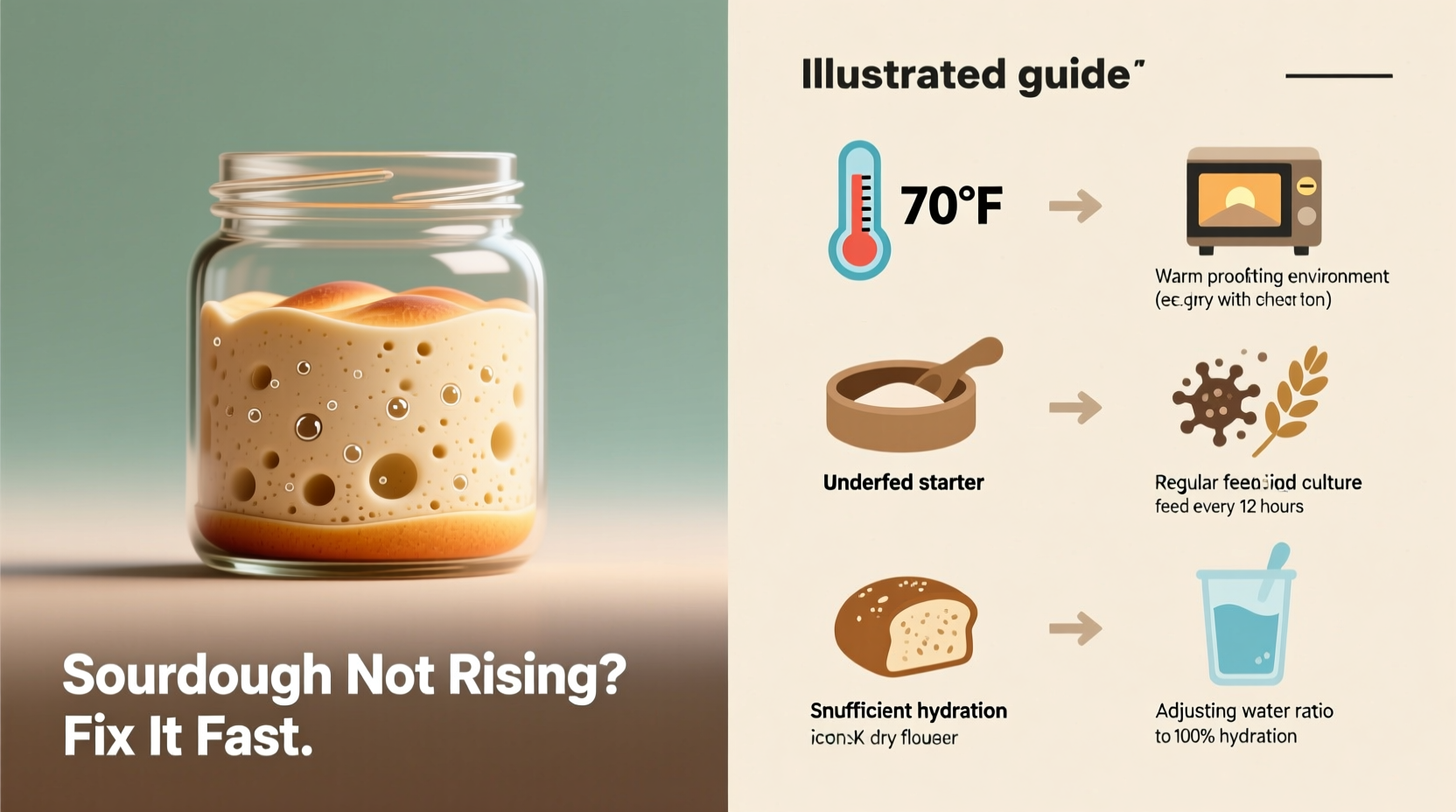 sourdough not rising common causes easy fixes